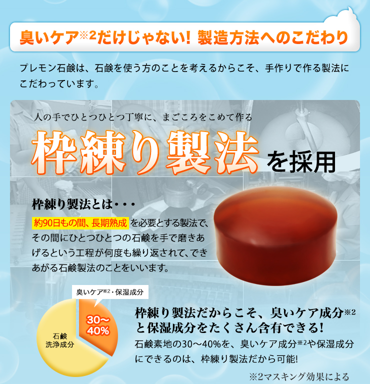 保湿成分配合でしっとりすべすべ