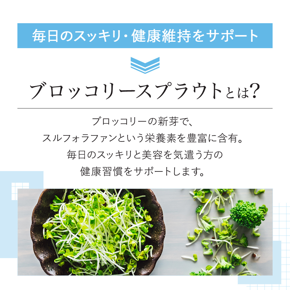[VitalMe]バイタルミー ブロッコリースプラウト500mg：2